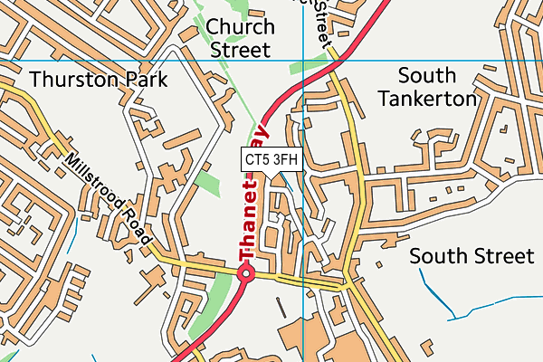 CT5 3FH map - OS VectorMap District (Ordnance Survey)