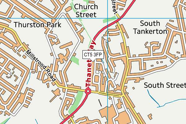 CT5 3FP map - OS VectorMap District (Ordnance Survey)