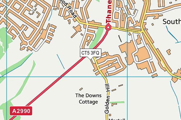 CT5 3FQ map - OS VectorMap District (Ordnance Survey)