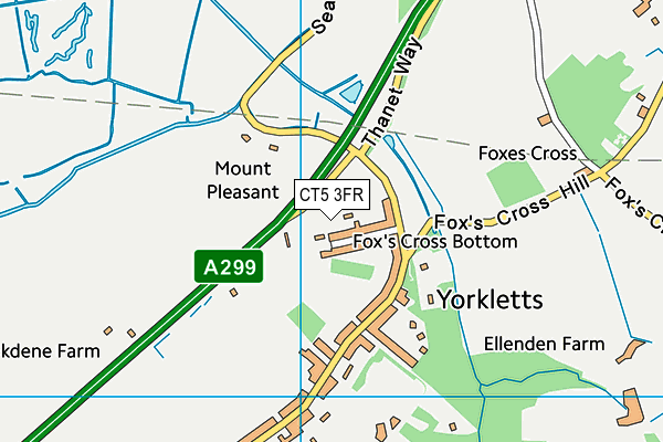 CT5 3FR map - OS VectorMap District (Ordnance Survey)