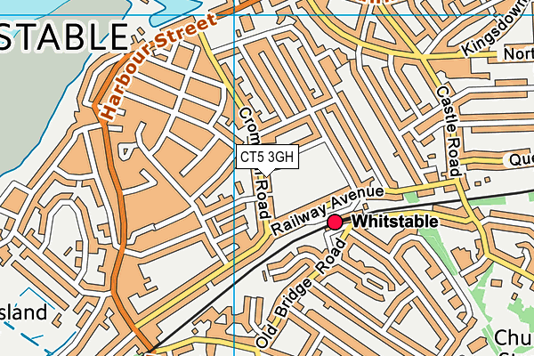 CT5 3GH map - OS VectorMap District (Ordnance Survey)