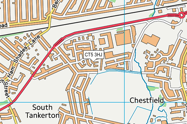 CT5 3HJ map - OS VectorMap District (Ordnance Survey)
