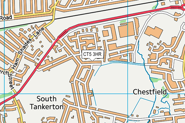 CT5 3HR map - OS VectorMap District (Ordnance Survey)