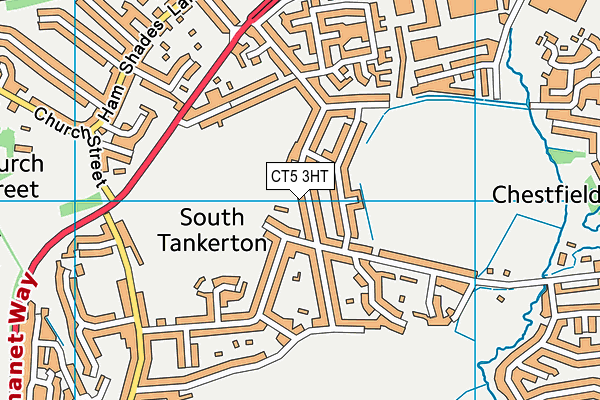 CT5 3HT map - OS VectorMap District (Ordnance Survey)