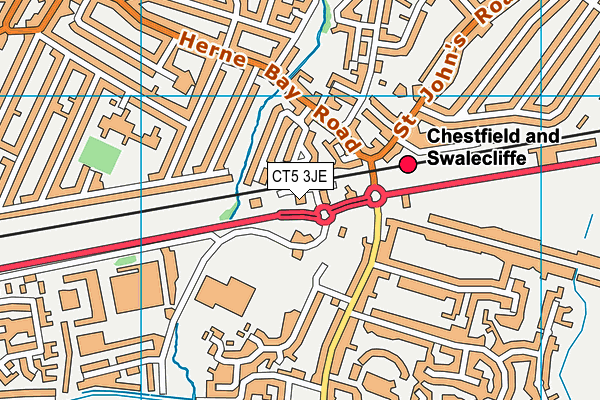 CT5 3JE map - OS VectorMap District (Ordnance Survey)