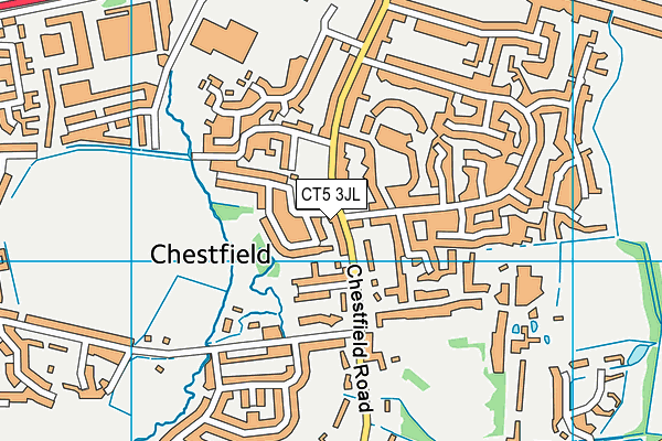 CT5 3JL map - OS VectorMap District (Ordnance Survey)