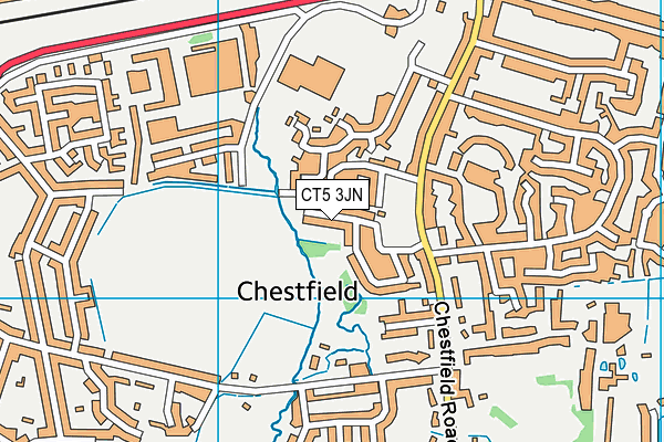 CT5 3JN map - OS VectorMap District (Ordnance Survey)