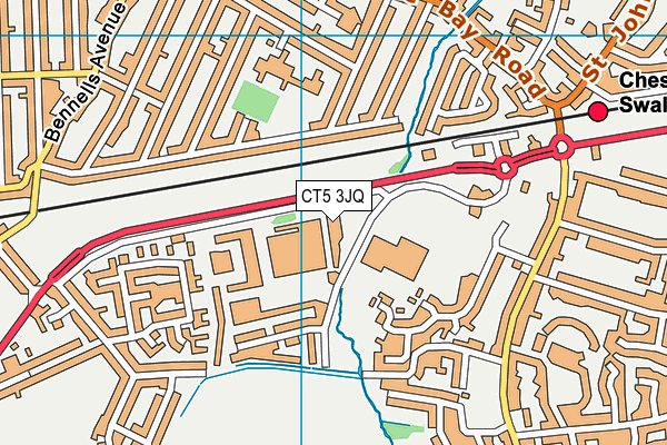 CT5 3JQ map - OS VectorMap District (Ordnance Survey)