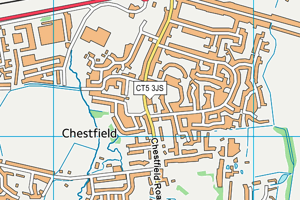 CT5 3JS map - OS VectorMap District (Ordnance Survey)