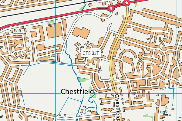 CT5 3JT map - OS VectorMap District (Ordnance Survey)