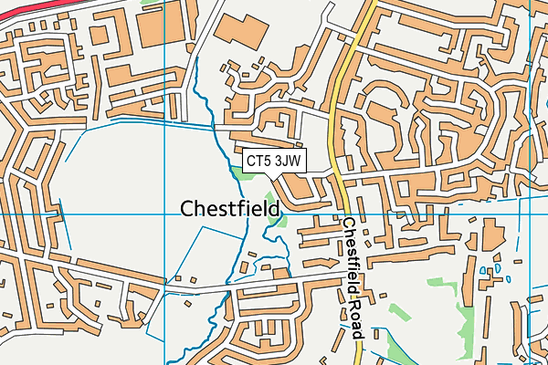 CT5 3JW map - OS VectorMap District (Ordnance Survey)