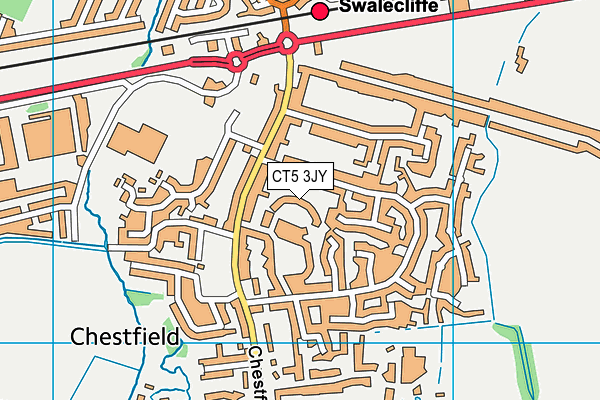 CT5 3JY map - OS VectorMap District (Ordnance Survey)