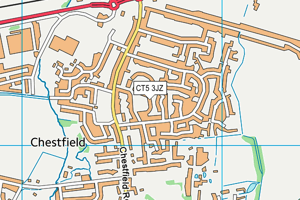 CT5 3JZ map - OS VectorMap District (Ordnance Survey)