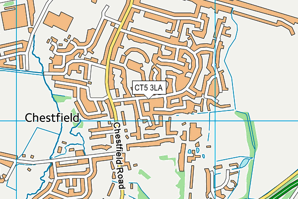 CT5 3LA map - OS VectorMap District (Ordnance Survey)