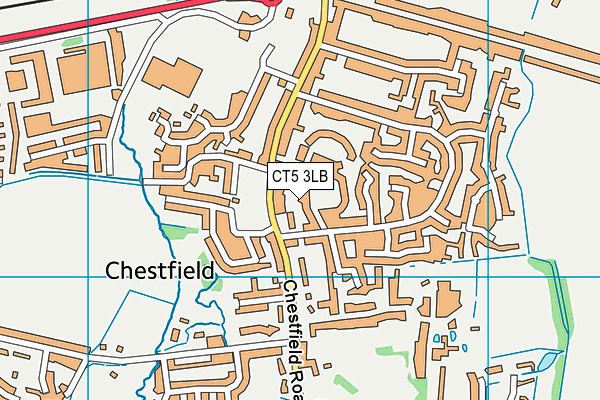 CT5 3LB map - OS VectorMap District (Ordnance Survey)