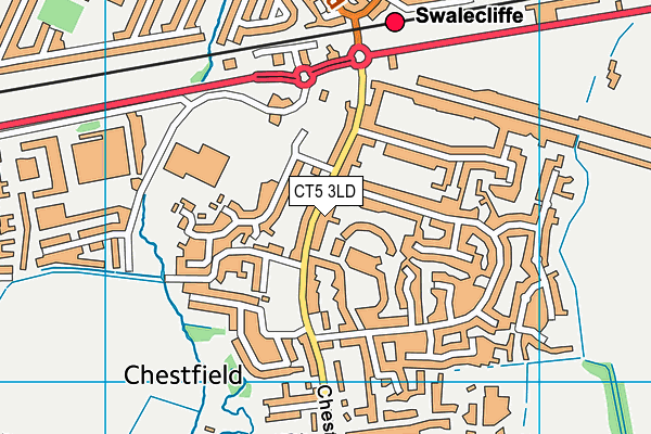 CT5 3LD map - OS VectorMap District (Ordnance Survey)