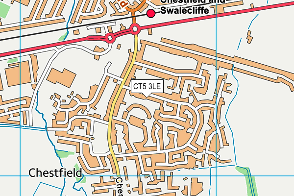 CT5 3LE map - OS VectorMap District (Ordnance Survey)