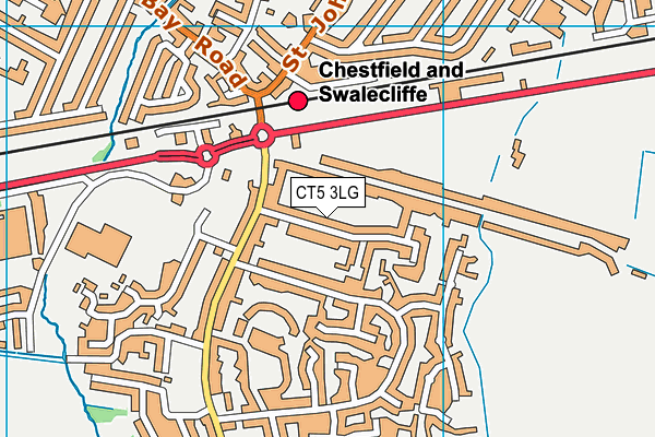 CT5 3LG map - OS VectorMap District (Ordnance Survey)