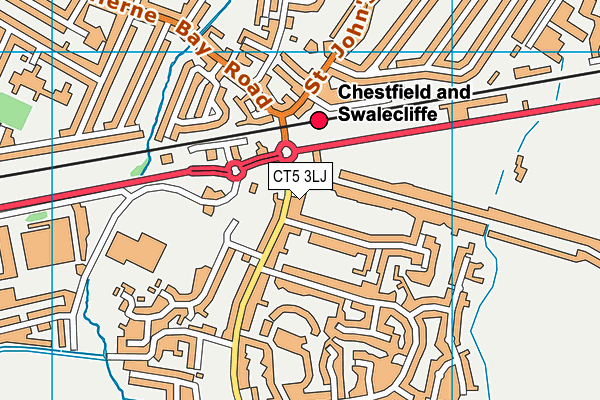 CT5 3LJ map - OS VectorMap District (Ordnance Survey)