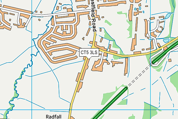 CT5 3LS map - OS VectorMap District (Ordnance Survey)