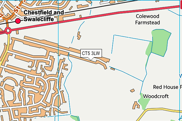 CT5 3LW map - OS VectorMap District (Ordnance Survey)