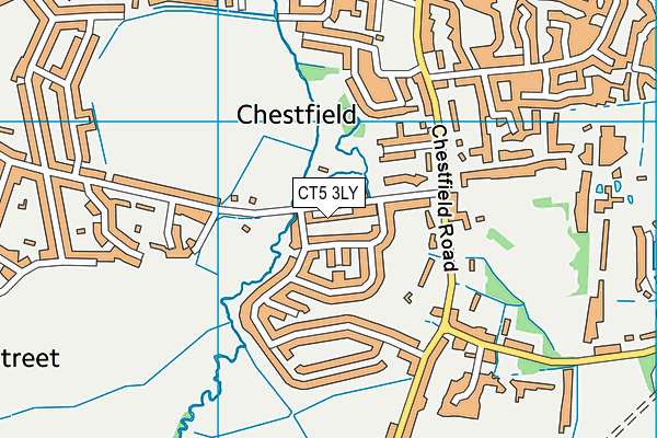 CT5 3LY map - OS VectorMap District (Ordnance Survey)