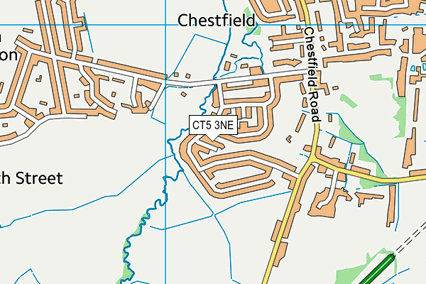 CT5 3NE map - OS VectorMap District (Ordnance Survey)