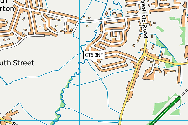 CT5 3NF map - OS VectorMap District (Ordnance Survey)