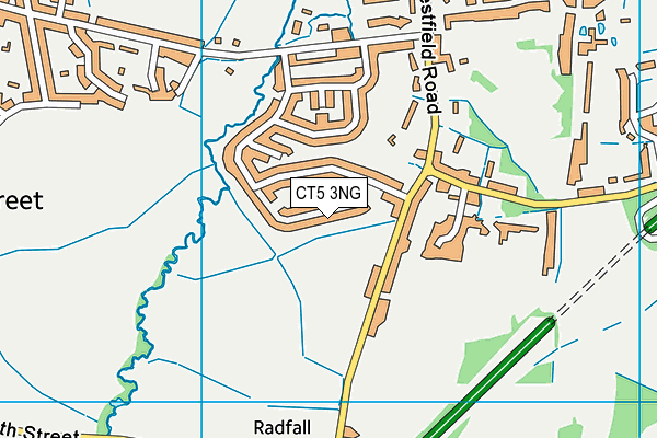 CT5 3NG map - OS VectorMap District (Ordnance Survey)