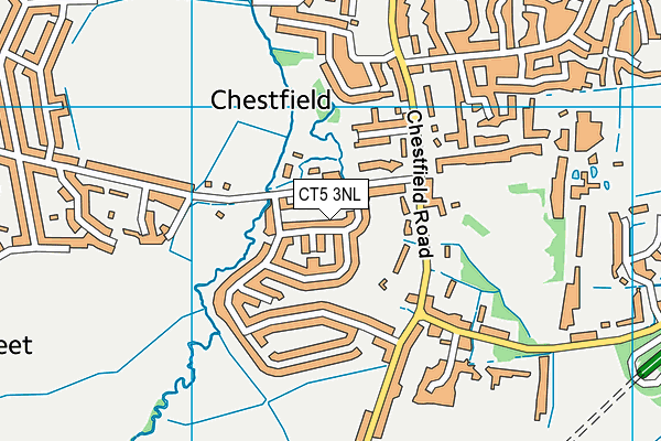 CT5 3NL map - OS VectorMap District (Ordnance Survey)