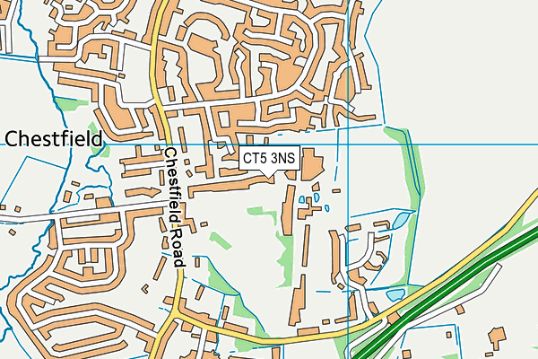 CT5 3NS map - OS VectorMap District (Ordnance Survey)