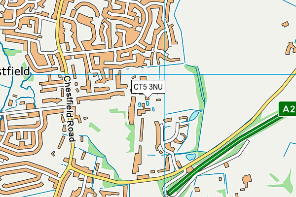 CT5 3NU map - OS VectorMap District (Ordnance Survey)