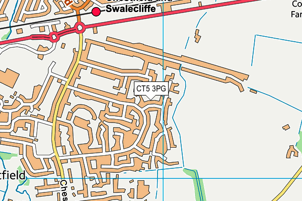 CT5 3PG map - OS VectorMap District (Ordnance Survey)