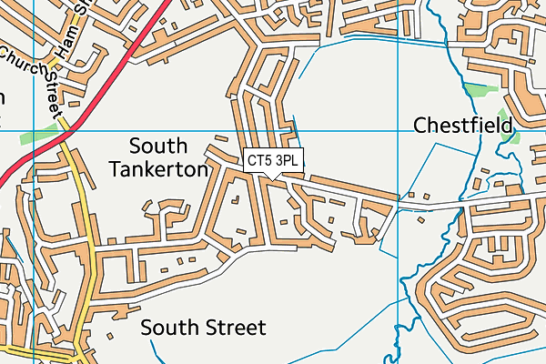 CT5 3PL map - OS VectorMap District (Ordnance Survey)