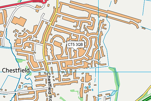 CT5 3QB map - OS VectorMap District (Ordnance Survey)