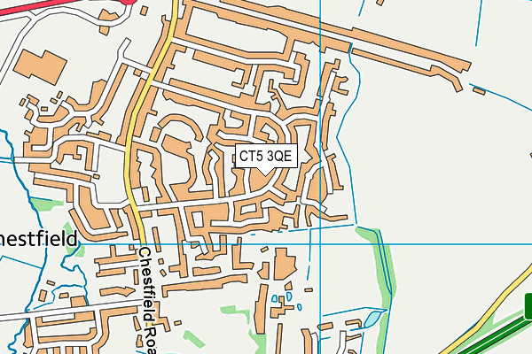 CT5 3QE map - OS VectorMap District (Ordnance Survey)