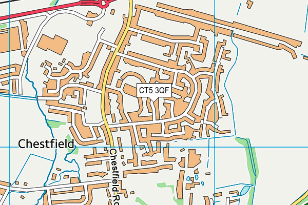 CT5 3QF map - OS VectorMap District (Ordnance Survey)