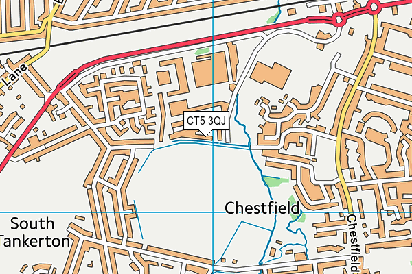 CT5 3QJ map - OS VectorMap District (Ordnance Survey)