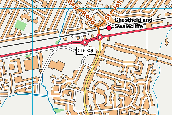 CT5 3QL map - OS VectorMap District (Ordnance Survey)