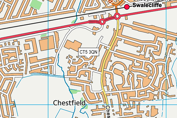 CT5 3QN map - OS VectorMap District (Ordnance Survey)