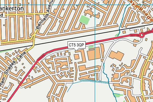 CT5 3QP map - OS VectorMap District (Ordnance Survey)