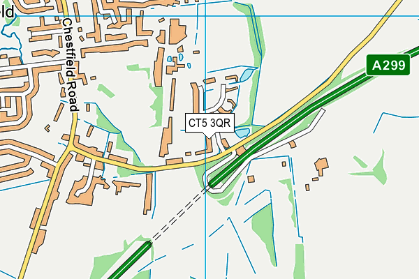 CT5 3QR map - OS VectorMap District (Ordnance Survey)