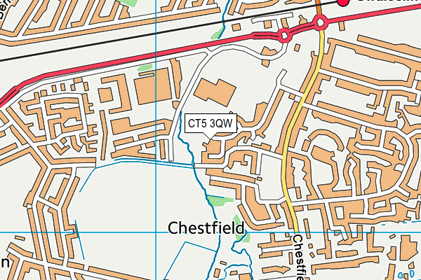 CT5 3QW map - OS VectorMap District (Ordnance Survey)