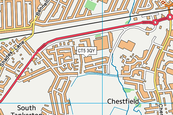 CT5 3QY map - OS VectorMap District (Ordnance Survey)