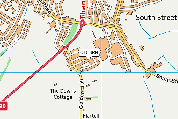 CT5 3RN map - OS VectorMap District (Ordnance Survey)