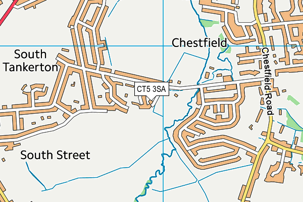 CT5 3SA map - OS VectorMap District (Ordnance Survey)