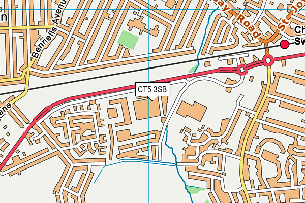 CT5 3SB map - OS VectorMap District (Ordnance Survey)