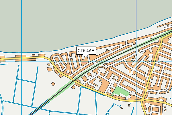 CT5 4AE map - OS VectorMap District (Ordnance Survey)