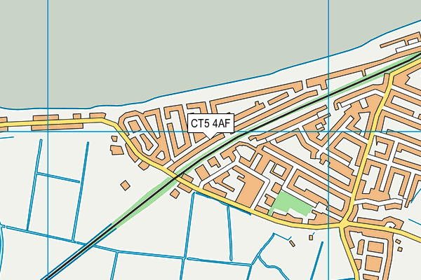 CT5 4AF map - OS VectorMap District (Ordnance Survey)