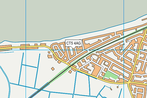 CT5 4AG map - OS VectorMap District (Ordnance Survey)